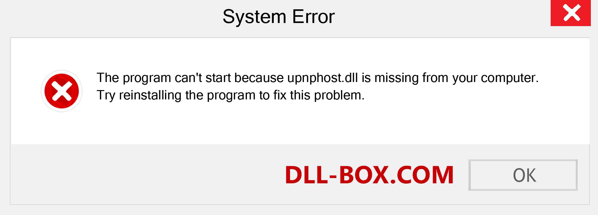  upnphost.dll file is missing?. Download for Windows 7, 8, 10 - Fix  upnphost dll Missing Error on Windows, photos, images